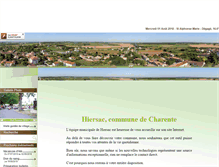 Tablet Screenshot of mairie-hiersac.fr